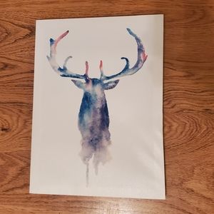 10x12 canvas of antler print